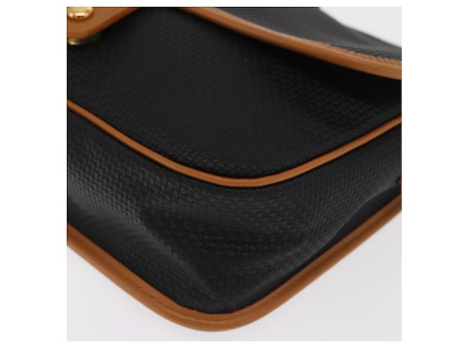 SAINT LAURENT Borsa a Spalla in Tela Rivestita Nera Oro Auth 170468 Nero D'oro - vista 11