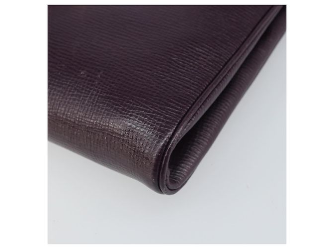 Céline Borsa a Spalla CELINE Circle in Pelle Viola Oro Auth 159845V D'oro Porpora - vista 10