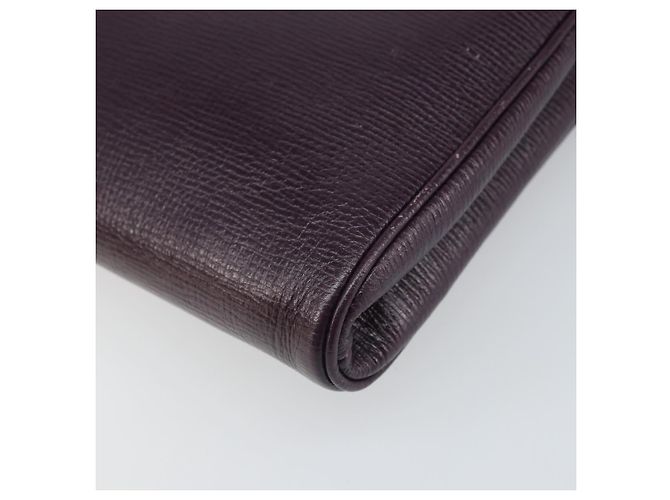Céline Borsa a Spalla CELINE Circle in Pelle Viola Oro Auth 159845V D'oro Porpora - vista 12