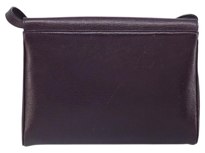 Céline Borsa a Spalla CELINE Circle in Pelle Viola Oro Auth 159845V D'oro Porpora - vista 3