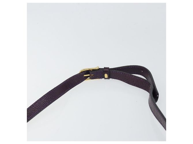 Céline Borsa a Spalla CELINE Circle in Pelle Viola Oro Auth 159845V D'oro Porpora - vista 8
