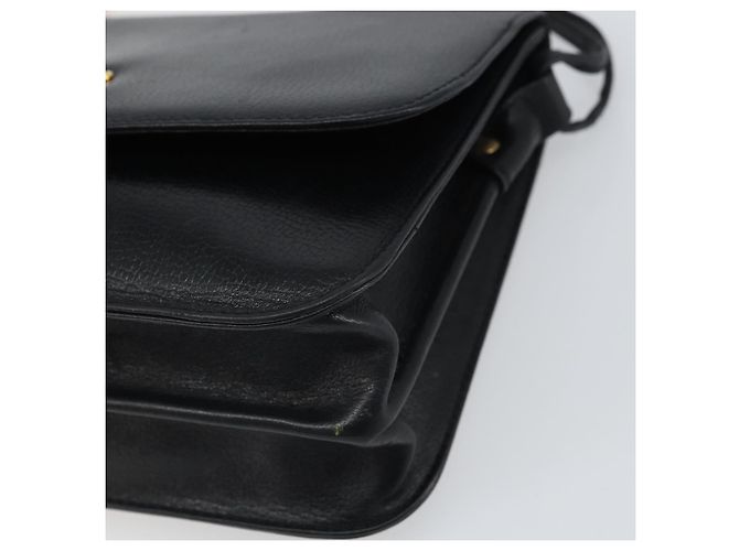 GIVENCHY Schultertasche aus Leder Schwarz Gold Auth bs32997 Golden - Ansicht 10