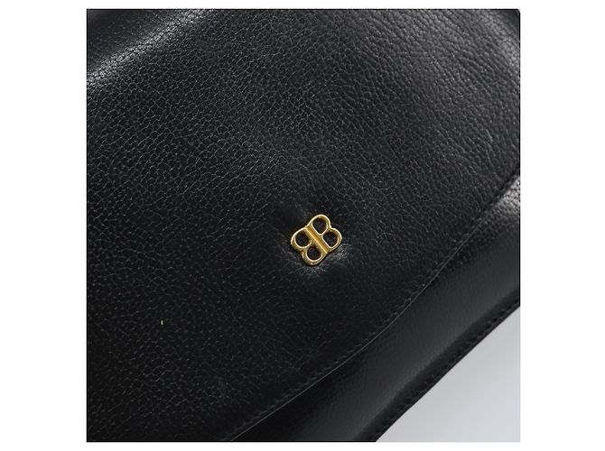 GIVENCHY Schultertasche aus Leder Schwarz Gold Auth bs32997 Golden - Ansicht 14