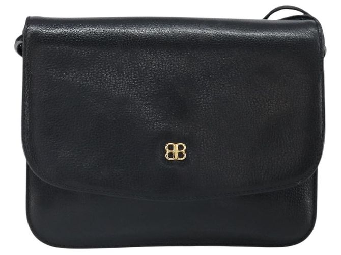 GIVENCHY Schultertasche aus Leder Schwarz Gold Auth bs32997 Golden - Ansicht 2