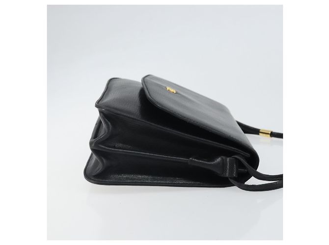 GIVENCHY Schultertasche aus Leder Schwarz Gold Auth bs32997 Golden - Ansicht 4
