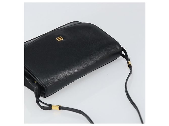 GIVENCHY Schultertasche aus Leder Schwarz Gold Auth bs32997 Golden - Ansicht 6