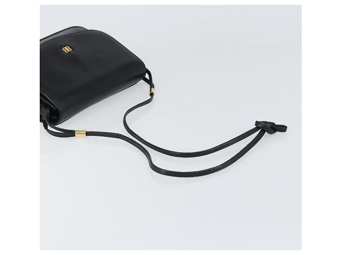 GIVENCHY Schultertasche aus Leder Schwarz Gold Auth bs32997 Golden - Ansicht 7