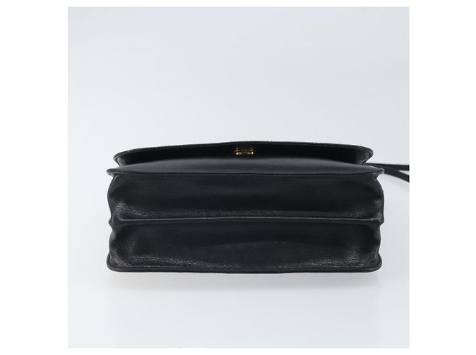 GIVENCHY Schultertasche aus Leder Schwarz Gold Auth bs32997 Golden - Ansicht 9
