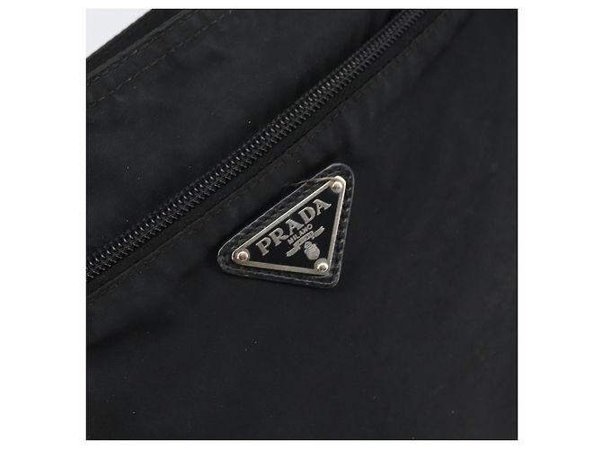 Borsa a Spalla PRADA Nylon Nero Argento Autentica 169384 - vista 14