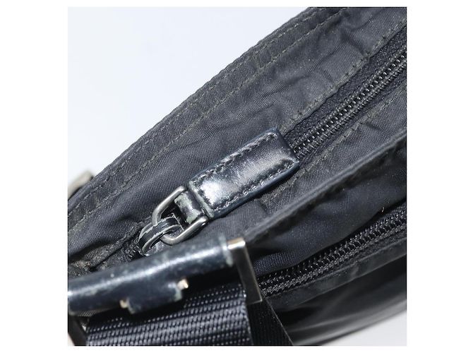 Borsa a Spalla PRADA Nylon Nero Argento Autentica 169384 - vista 15