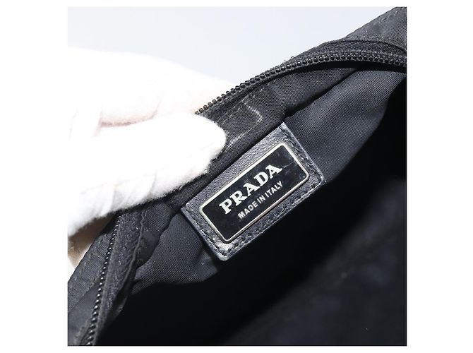 Borsa a Spalla PRADA Nylon Nero Argento Autentica 169384 - vista 16
