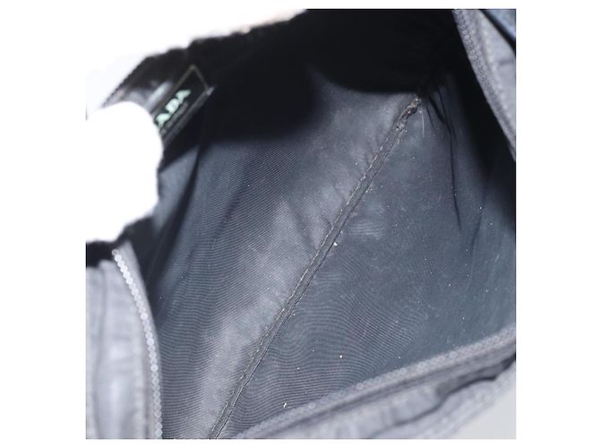 Borsa a Spalla PRADA Nylon Nero Argento Autentica 169384 - vista 17