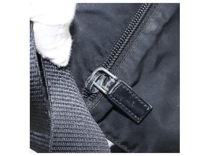 Borsa a Spalla PRADA Nylon Nero Argento Autentica 169384 - vista 20
