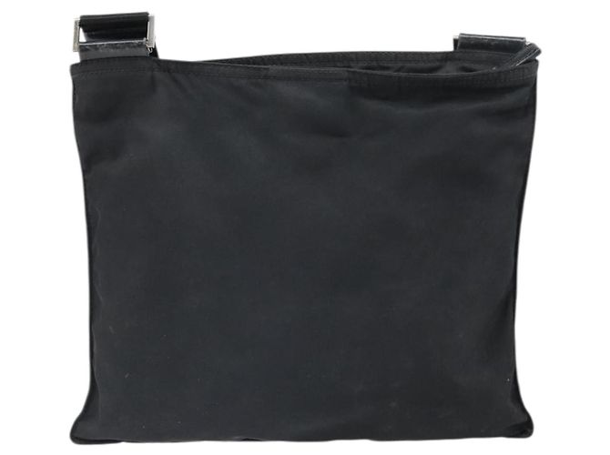 Borsa a Spalla PRADA Nylon Nero Argento Autentica 169384 - vista 3