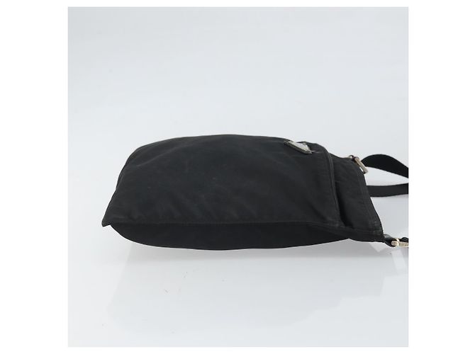 Borsa a Spalla PRADA Nylon Nero Argento Autentica 169384 - vista 4