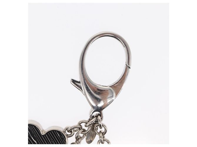 LOUIS VUITTON Bijusac Fleur Deux Charm metallo Argento M65084 LV Auth bs32992 - vista 11