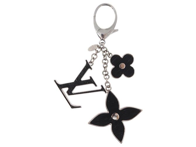 LOUIS VUITTON Bijusac Fleur Deux Charm metallo Argento M65084 LV Auth bs32992 - vista 2