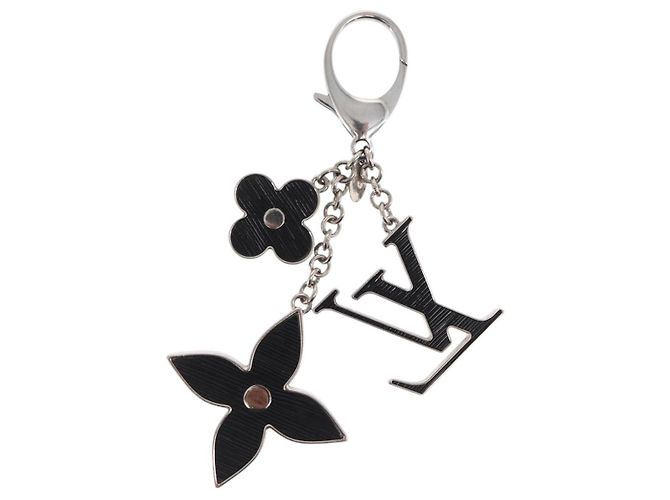 LOUIS VUITTON Bijusac Fleur Deux Charm metallo Argento M65084 LV Auth bs32992 - vista 7
