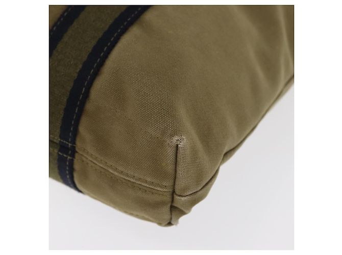 Hermès HERMES Fourre Tout Cabass Hand Bag Canvas Khaki Auth 163450 - view 11