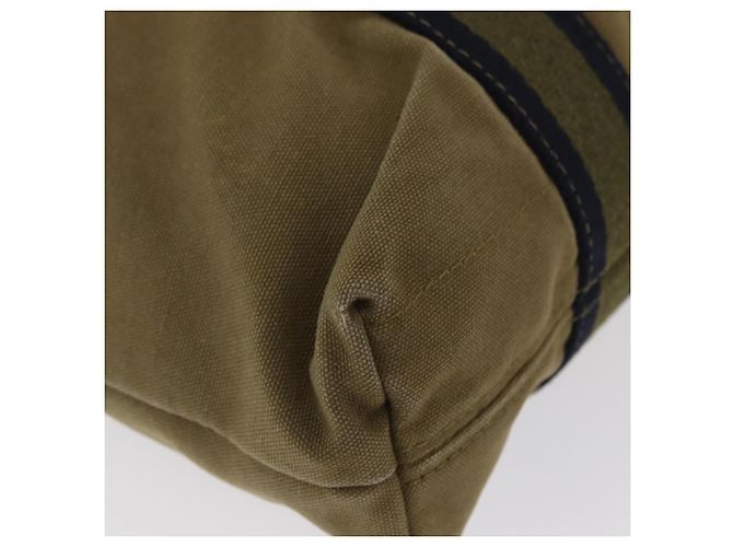 Hermès HERMES Fourre Tout Cabass Hand Bag Canvas Khaki Auth 163450 - view 12