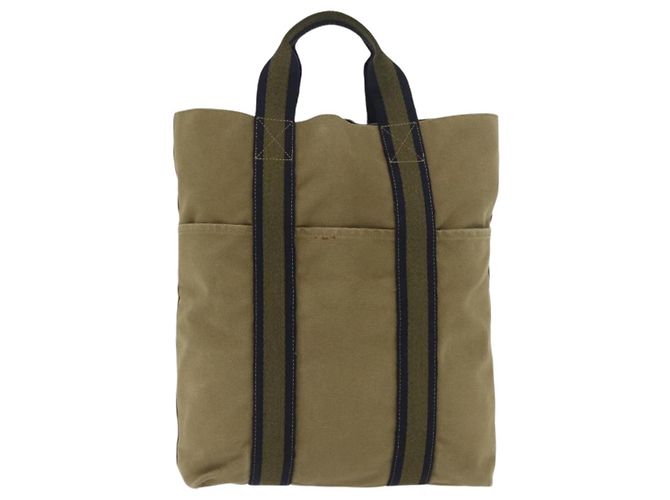 Hermès HERMES Fourre Tout Cabass Hand Bag Canvas Khaki Auth 163450 - view 2