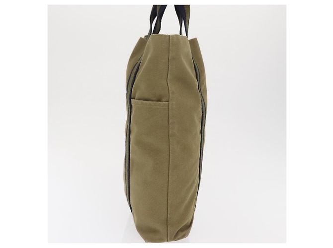 Hermès HERMES Fourre Tout Cabass Hand Bag Canvas Khaki Auth 163450 - view 4
