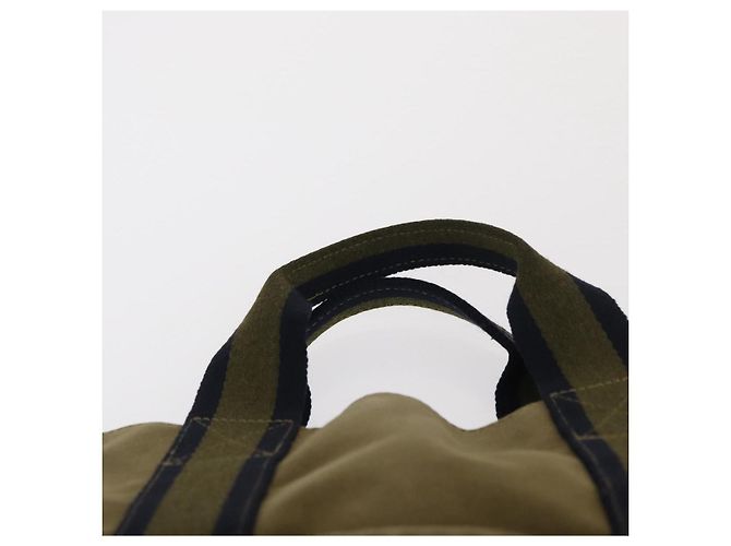 Hermès HERMES Fourre Tout Cabass Hand Bag Canvas Khaki Auth 163450 - view 8