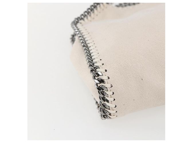 Autre Marque Bolso Falabella Chain Stella McCartney de poliéster 2en1 Blanco 495151 Auth BA10096 Plata - vista 13