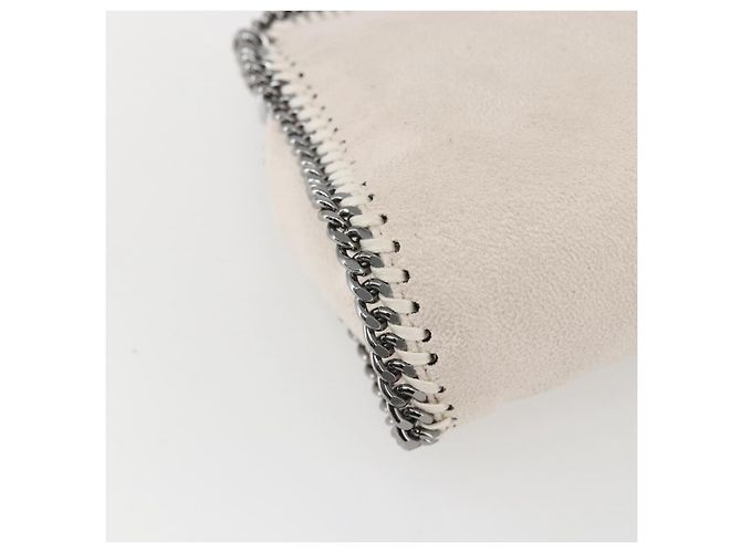 Autre Marque Bolso Falabella Chain Stella McCartney de poliéster 2en1 Blanco 495151 Auth BA10096 Plata - vista 15