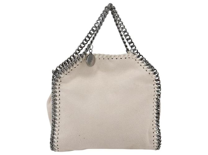 Autre Marque Bolso Falabella Chain Stella McCartney de poliéster 2en1 Blanco 495151 Auth BA10096 Plata - vista 2