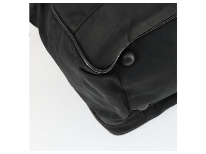 PRADA Hand Bag Nylon 2way Black Silver Auth 164859 Silvery - view 15