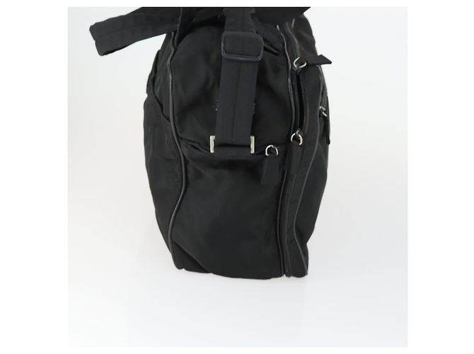 PRADA Hand Bag Nylon 2way Black Silver Auth 164859 Silvery - view 5