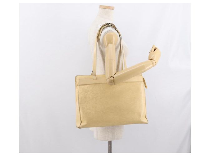 LOUIS VUITTON Borsa Tote Croisette GM Epi Vaniglia M5250A LV Auth ka2190 - vista 25