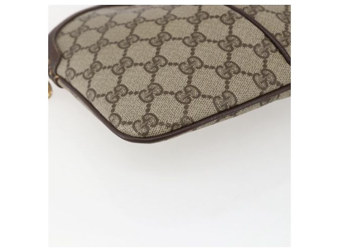 Borsa Sherry Line GG Supreme Web di GUCCI in PVC beige e oro 904 02 047 Auth 169025 D'oro - vista 11
