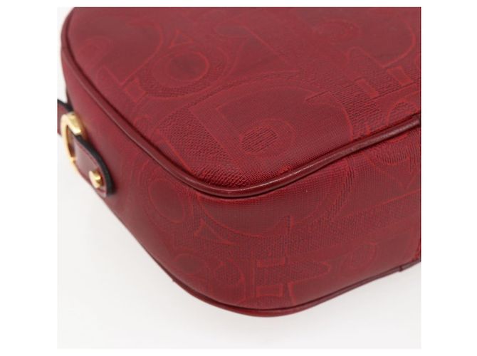 Borsa a Spalla Christian Dior PVC Bordeaux Oro Auth ep12962V D'oro Bordò - vista 13