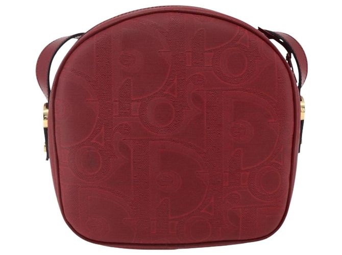 Borsa a Spalla Christian Dior PVC Bordeaux Oro Auth ep12962V D'oro Bordò - vista 3