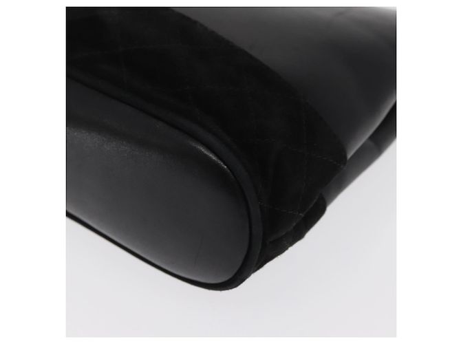 Borsa a spalla a catena Salvatore Ferragamo in pelle nera e oro Auth 149911 Nero D'oro - vista 11