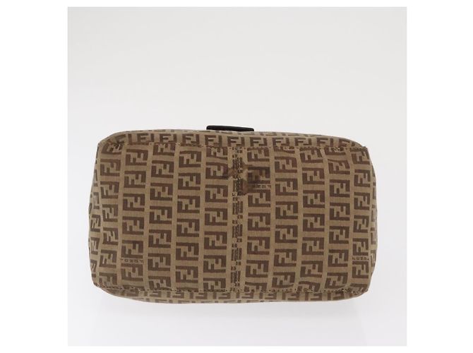 FENDI Zucchino Canvas Handtasche Beige Silber Authentisch ep13135 - Ansicht 11