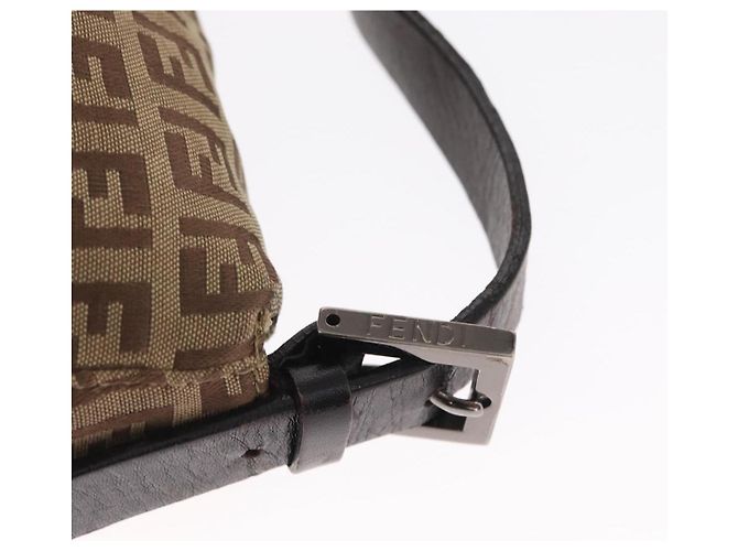 FENDI Zucchino Canvas Handtasche Beige Silber Authentisch ep13135 - Ansicht 17