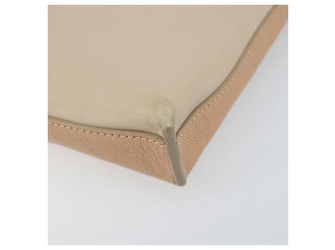 Chloé Borsa a Spalla Chloe Kathy in Pelle Beige Oro Auth hk3382 D'oro - vista 10