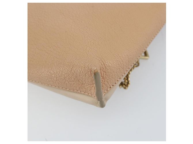 Chloé Borsa a Spalla Chloe Kathy in Pelle Beige Oro Auth hk3382 D'oro - vista 12