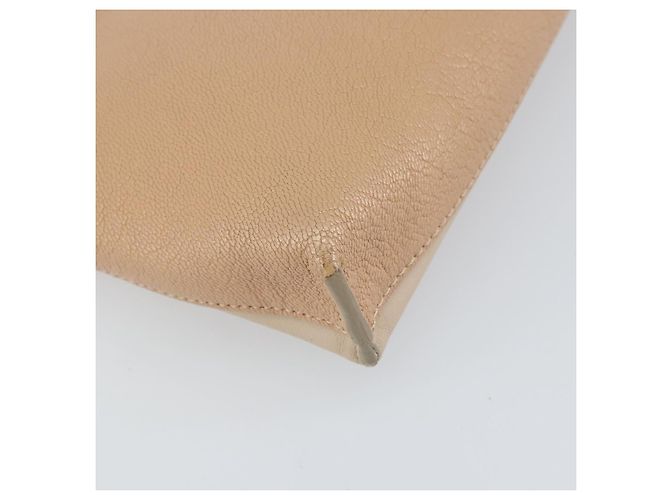 Chloé Borsa a Spalla Chloe Kathy in Pelle Beige Oro Auth hk3382 D'oro - vista 13