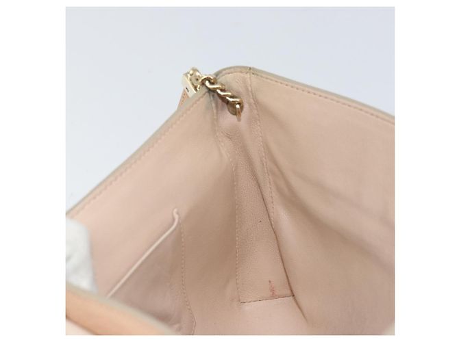 Chloé Borsa a Spalla Chloe Kathy in Pelle Beige Oro Auth hk3382 D'oro - vista 18