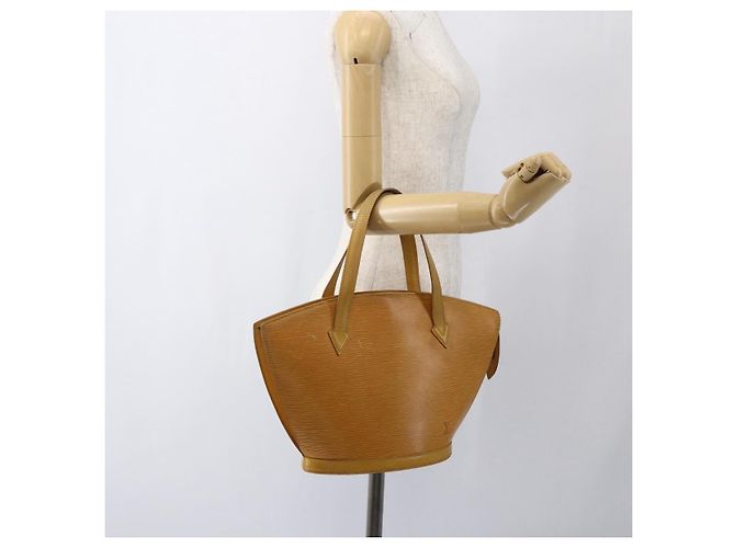 LOUIS VUITTON Borsa a Mano Epi Saint Jacques Gialla M52279 LV Auth 169774 Giallo - vista 21