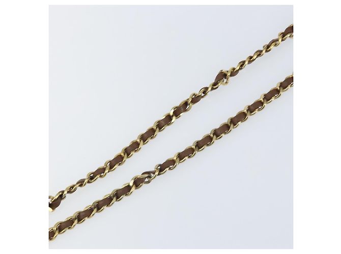 Cintura a catena CHANEL metallo Nero Oro CC Auth bs33131 D'oro - vista 11
