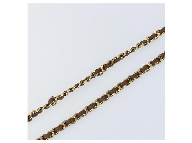 Cintura a catena CHANEL metallo Nero Oro CC Auth bs33131 D'oro - vista 12