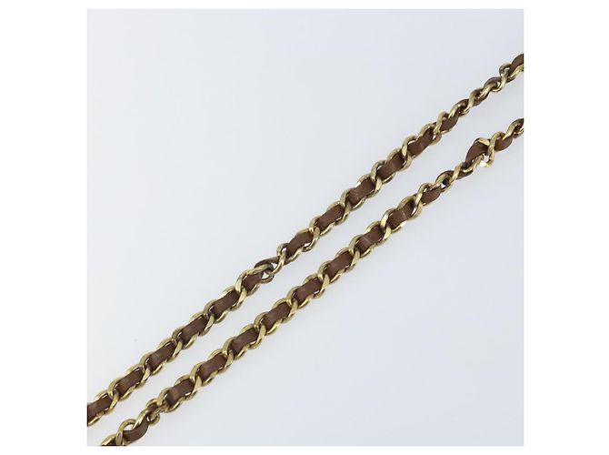 Cintura a catena CHANEL metallo Nero Oro CC Auth bs33131 D'oro - vista 5