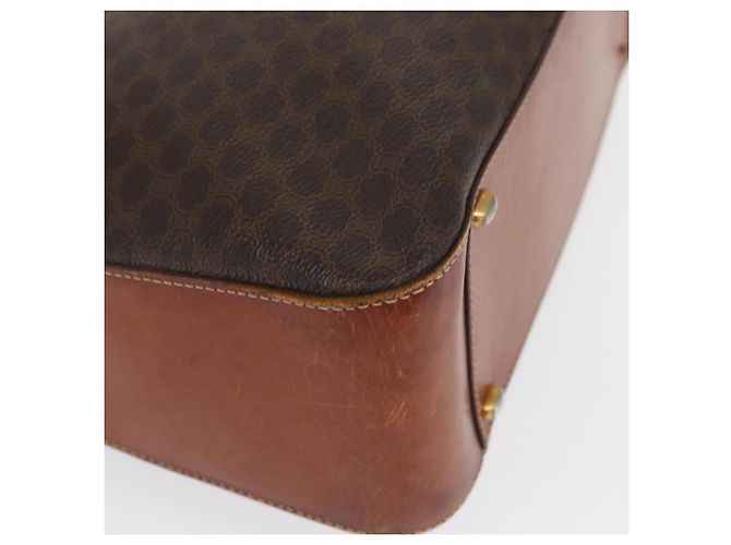Céline Borsa a Spalla in Tela Macadam CELINE PVC Beige Oro Auth ka2067 D'oro - vista 12