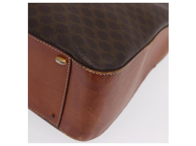 Céline Borsa a Spalla in Tela Macadam CELINE PVC Beige Oro Auth ka2067 D'oro - vista 13