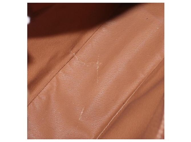 Céline Borsa a Spalla in Tela Macadam CELINE PVC Beige Oro Auth ka2067 D'oro - vista 20